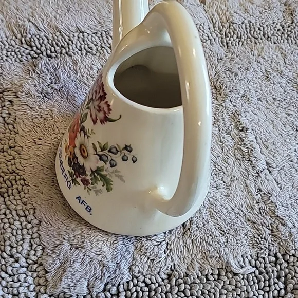 Vintage Arnels Ceramic Water pitcher Floral Details White‎ Ceramic - Picture 3 of 14